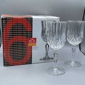 RCR Opera goblets 8oz set of six made in Italy